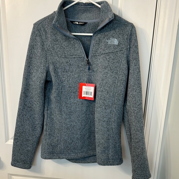 The North Face Gray Quarter-Zip Fleece - Picture 2 of 4